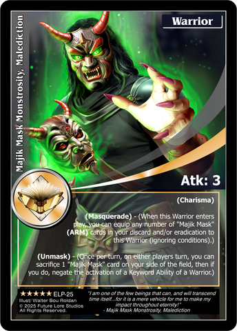 Majik Mask Monstrosity, Malediction - Elder Legends