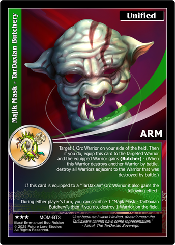 Majik Mask - TarDaxian Butchery [Masquerade Of The Macabre]