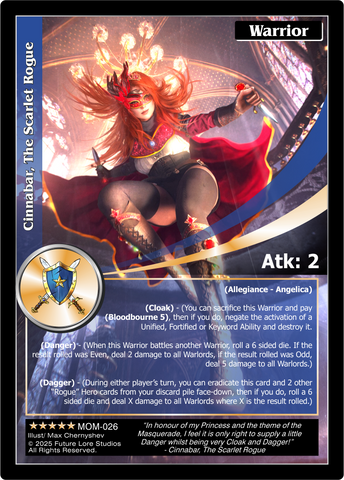 Cinnabar, The Scarlet Rogue [Masquerade Of The Macabre]