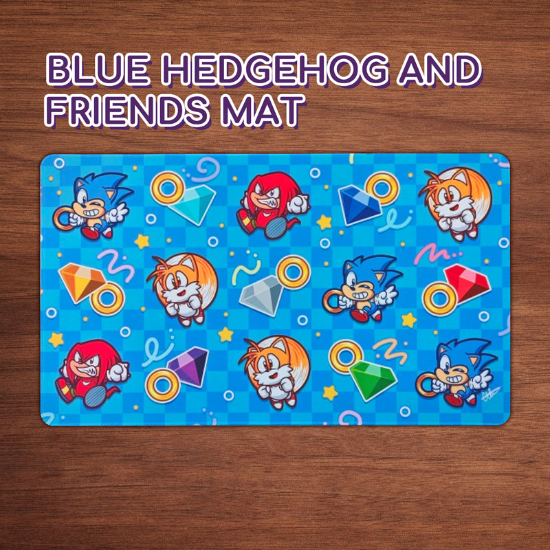 Blue Hedgehog and friends mat
