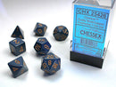 Polyhedral 7-Die Set - Blue/Copper