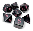Polyhedral 7-Die Set - Black/Pink