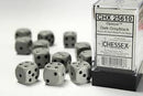 16mm d6 Dark Grey/Black Dice Block (12 dice)