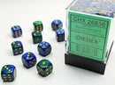 12mm d6 Blue-Green/Gold Dice Block™ (36 dice)