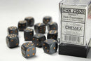 16mm d6 Dark Grey/Copper Dice Block (12 dice)