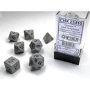 Polyhedral 7-Die Set - Dark Grey/Black