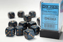 16mm d6 Dusty Blue/Copper Dice Block (12 dice)