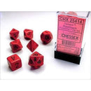 Polyhedral 7-Die Set - Red/Black