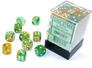 12mm d6 Spring/White Dice Block™ (36 dice)