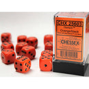 16mm d6 Orange/Black Dice Block (12 dice)