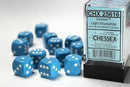 16mm d6 Light Blue/White Dice Block (12 dice)