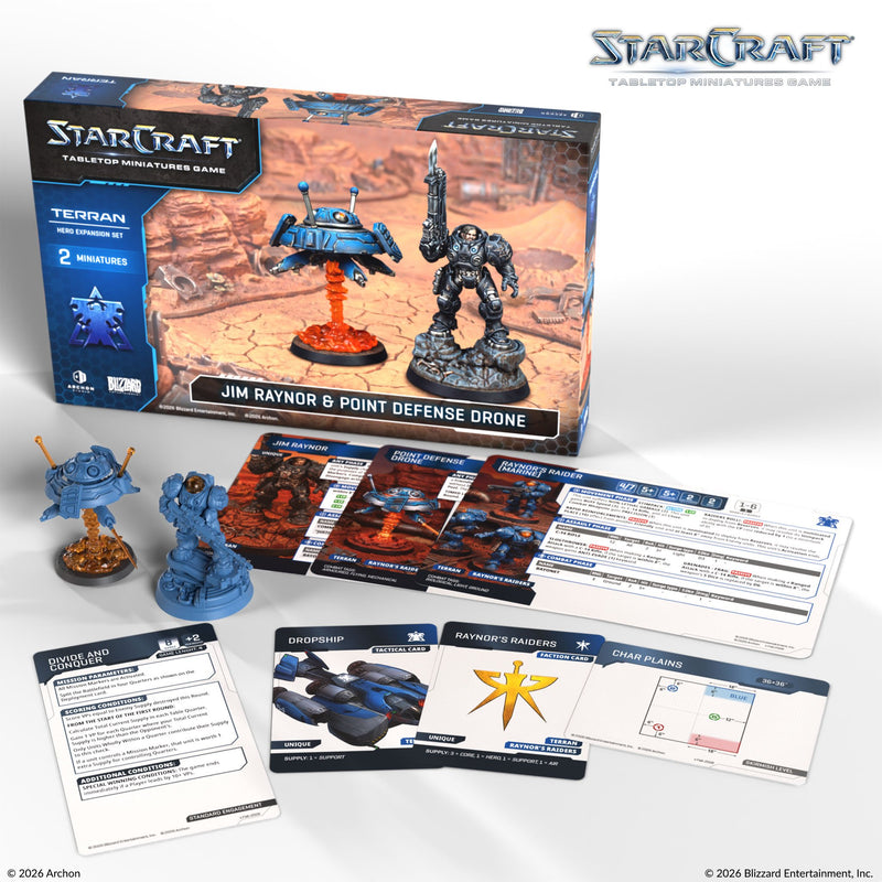 StarCraft Terran Jim Raynor and Point Defense Drone