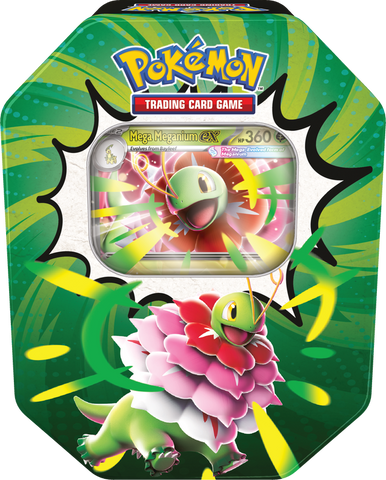 Pokémon Ascended Heroes Mega Meganium ex Tin (Limit 1 per Customer)
