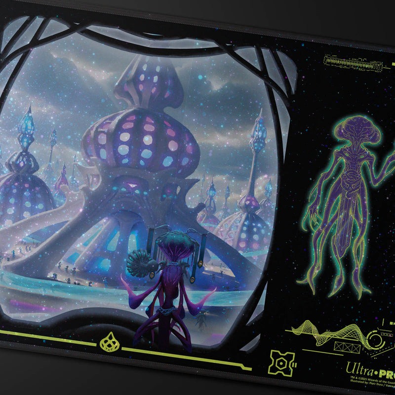 UP PLAYMAT MTG EDGE OF ETERNITIES BLUE HOLOFOIL