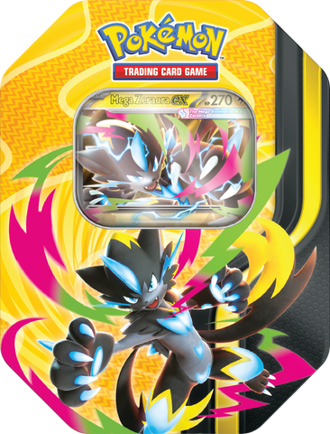 Pokémon Mega Forces Zeraora ex Tin (Limit 1 per Customer)