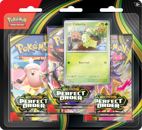 Perfect Order 3 Pack Blister [Chikorita]