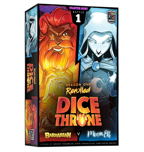 Dice Throne Barbarian vs Moon Elf