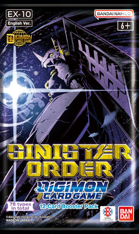 Digimon CG EX-10 Sinister Order Extra Booster Pack