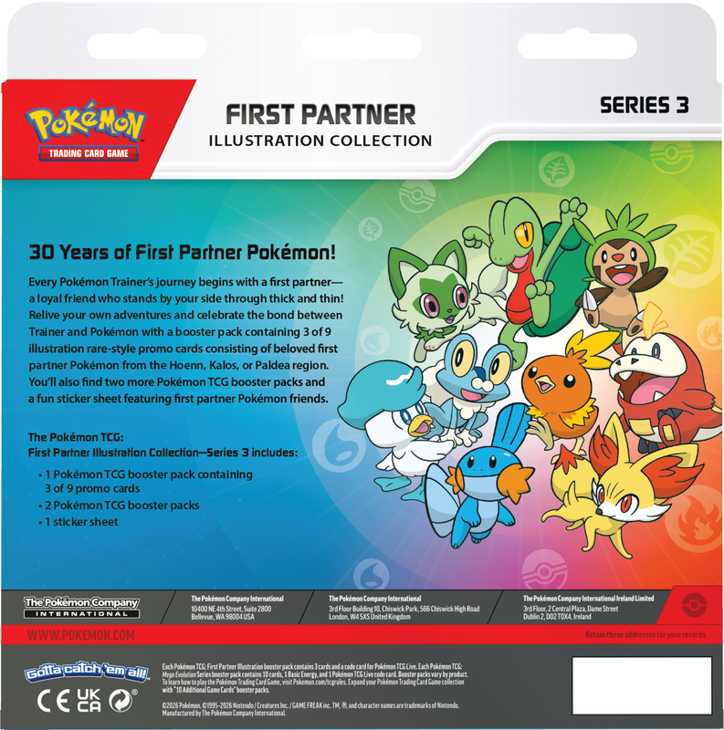 Pokémon First Partner Illustration Collection Series 3 (Limit 1 per Customer)