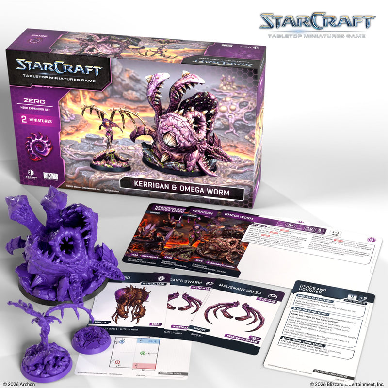 StarCraft Zerg Kerrigan and Omega Worm