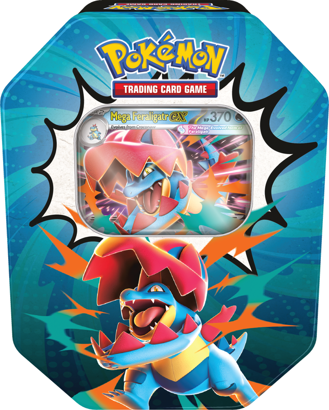 Pokémon Ascended Heroes Mega Feraligatr ex Tin (Limit 1 per Customer)