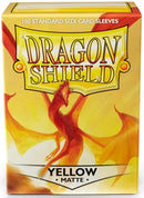 Dragon Shield: Matte 100ct: Yellow