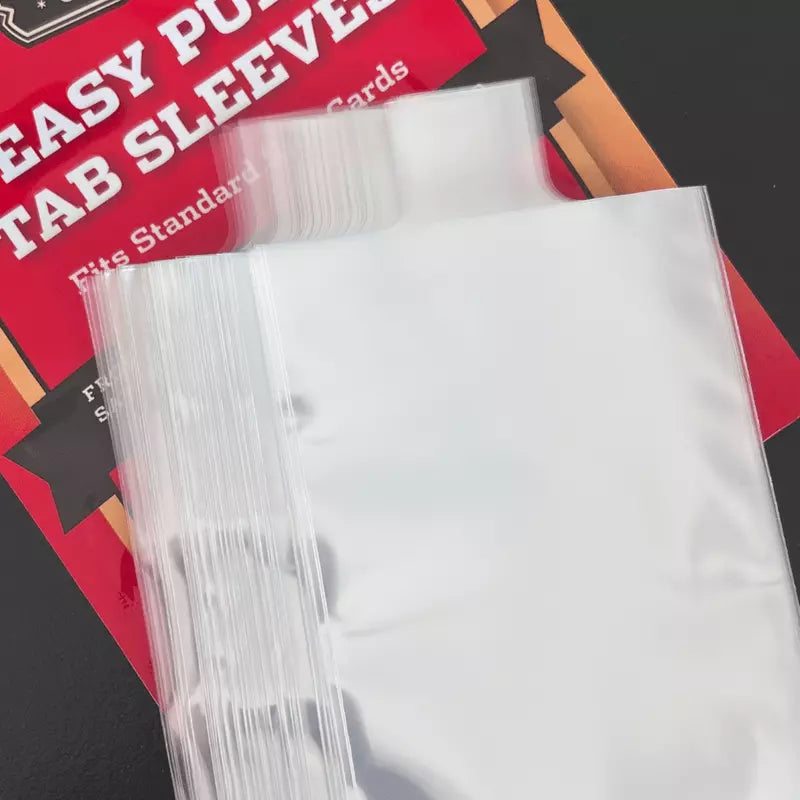 Easy Grip Pull Tab Saver Premium Pro Trading Card Soft Sleeves 100CT